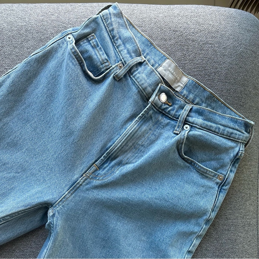 Everlane The Original Cheeky Cotton High Rise Skinny Light Wash Jeans Size 27 - Picture 5 of 7